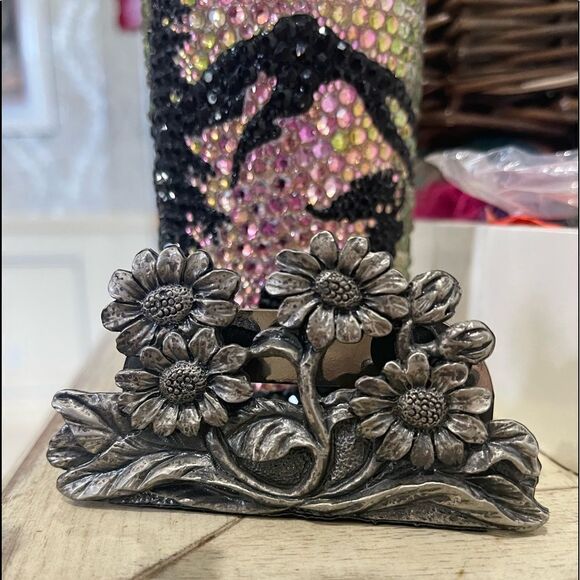 PEWTER BUSINESS Card Holder! - Picture 1 of 5